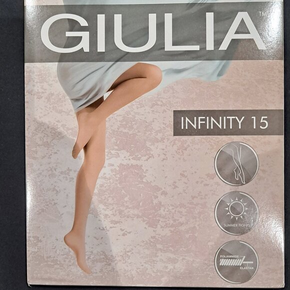 Set of 5 Giulia Infinity Tights Tan and Black colors New in package - Picture 5 of 15